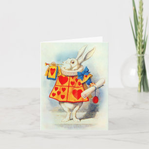 Het konijn in Alice in Wonderland ~ Card Kaart