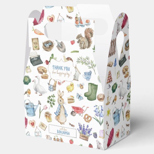 Het konijn Peter Bedankdoosjes (Geopend)