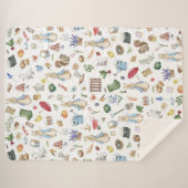 Het konijn Peter Sherpa Deken (Voorkant (horizontaal))