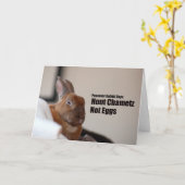 Het Konijn van de Pascha zegt: Kaart (Gele Bloem)