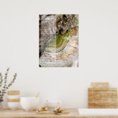 Het konijnengat omlaag halen poster (Keuken)