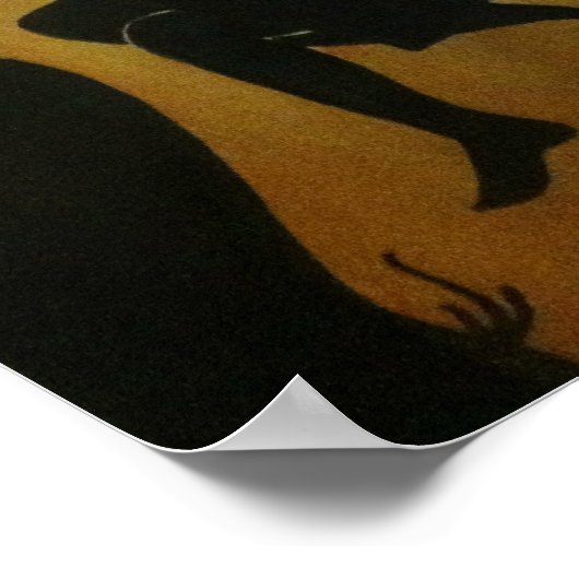 Het konijnengat omlaag poster (Hoek)