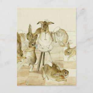 Het Konijnenkerstfeest van Beatrix Potter Briefkaart