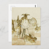 Het Konijnenkerstfeest van Beatrix Potter Briefkaart (Voorkant / Achterkant)