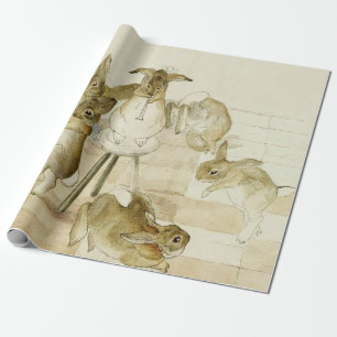 Het Konijnenkerstfeest van Beatrix Potter Cadeaupapier