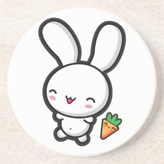 Het Konijntje en de Wortel van Kawaii Zandsteen Onderzetter