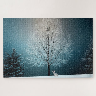 Het Konijntje van Kerstmis Legpuzzel