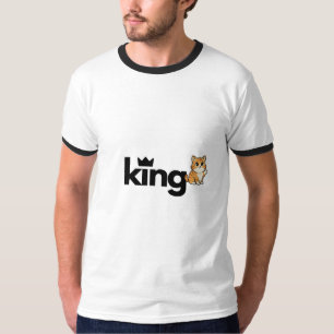 Het koning & kat minnaar ontwerp T-shirt