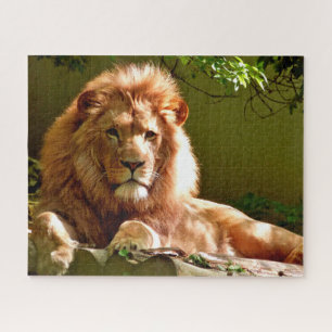 Het Koning Lion Portret, Jigzaag Puzzle Legpuzzel