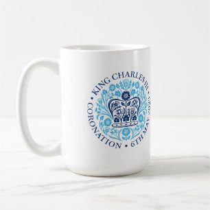 Het koningsembleem van koning Charles 2023 Koffiemok