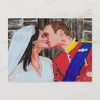 Het Koninklijk Zegel - briefkaart-pastelkunst