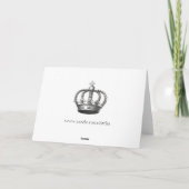 Het koninklijke Wenskaart van de Kroon Kaart (Achterkant)