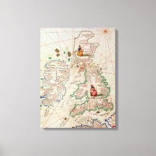 Het Koninkrijk Engeland en Schotland Canvas Afdruk