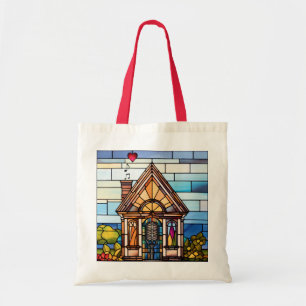 Het koor van de aarde - Little House Glas in lood Tote Bag