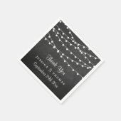 Het koord licht op het Collectie van de bruiloft v Servetten (Hoek)