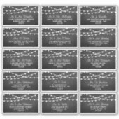 Het koord licht op het Collectie van de bruiloft v Sticker (Voorkant)