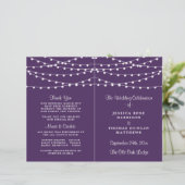 Het koord licht op het Paarse Collectie van de bru (Staand voorkant)