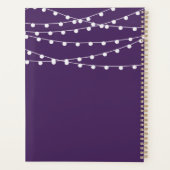 Het koord licht op het Paarse Collectie van de bru Planner (Achterkant)