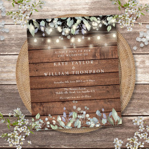 Het Koord van de begroting Lila Rustic Wedding nod