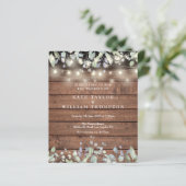 Het Koord van de begroting Lila Rustic Wedding nod (Staand voorkant)