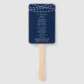 Het koord verlicht op marineblauw Collectie van de Handwaaier (Achterkant)