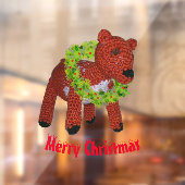 Het Kopen van het venster - Reindester met Wreater Raamsticker (Vel 2)