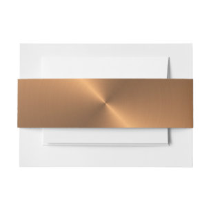 Het koper glanst uitnodigingen wikkel