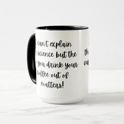 Het kopje dat je uit de Mok Drink (Voorkant links)