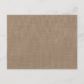 Het koraal op het strand van Burlap Boho Collectie Informatiekaartje (Achterkant)