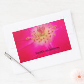 Het kosmische Roos: het misleidingsontwerp van de  Rechthoekige Sticker (Envelop)