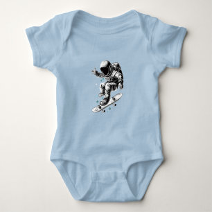 Het kosmische skateboardavontuur van de astronaut romper