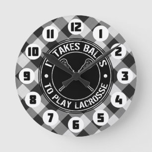Het kost ballen om Lacrosse te spelen Ronde Klok