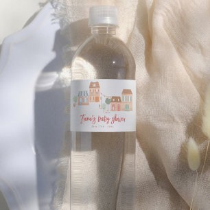 Het kost een dorp Geslachtsneutrale Cute Baby Show Waterfles Etiket