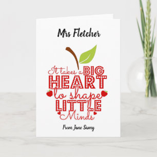 het kost een groot hart om kleine geesten appel te kaart