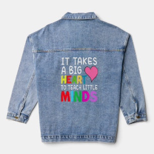 Het kost een groot hart om kleine mijnwerkers aan denim jacket