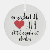 Het kost een grote docent-kwaliteitscadeautjes glas ornament (Achterkant)