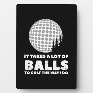 Het kost een hoop ballen aan Golfgolfer Golfgolfin Fotoplaat