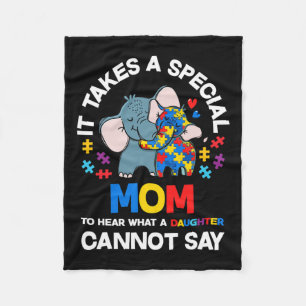 Het kost een speciale autistische dochter van mama fleece deken