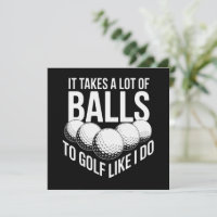 Het kost heel wat ballen om te golfen zoals ik gol