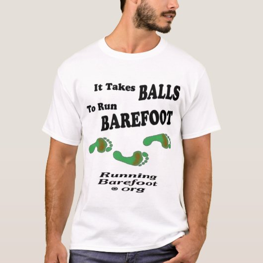 Het kost overal barefoot t-shirt (Voorkant)