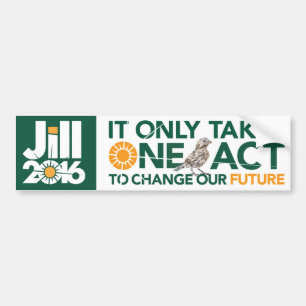Het kost slechts één daad om onze toekomst te ve bumpersticker