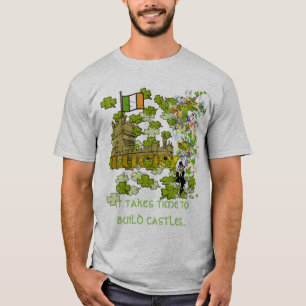 Het kost tijd om kastelen te bouwen. t-shirt