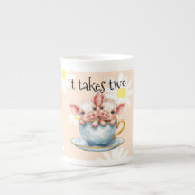 Het kost twee theekopje biggetjes