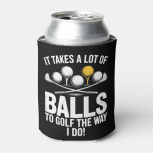 Het kost veel ballen om grappig te golfen Grappig  Blikjeskoeler