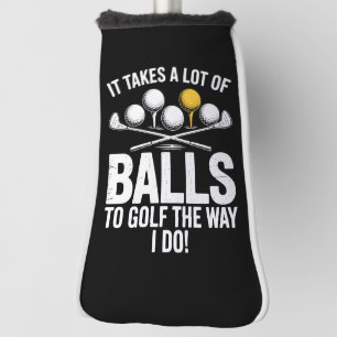Het kost veel ballen om grappig te golfen Grappig  Golfheadcover