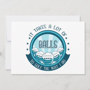 Het kost veel ballen om te golven zoals ik doe feestdagenkaart