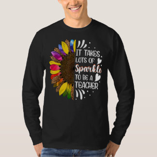 Het kost veel muggen om leraar zonnebloem te zijn t-shirt