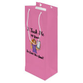 Het kostte me 40 jaar om zo goed te kijken wijn cadeautas (Achterkant Gekanteld)