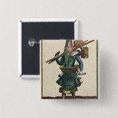 Het kostuum van de Mason Vierkante Button 5,1 Cm (Voorkant /achterkant)