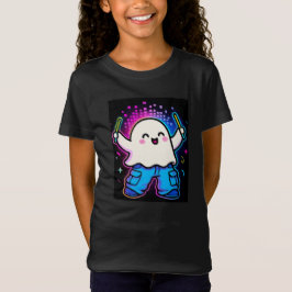 Het kostuum van Neon Glow Ghost Kinderen T-shirt